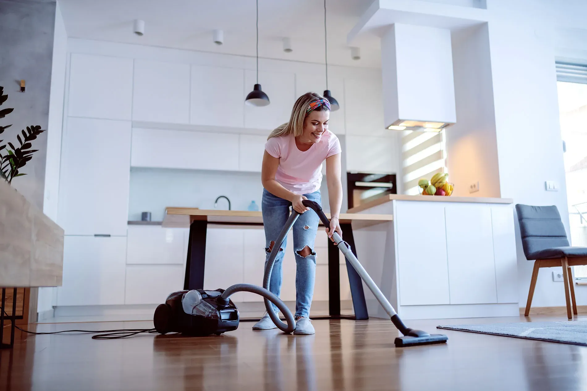 A freshly cleaned home interior